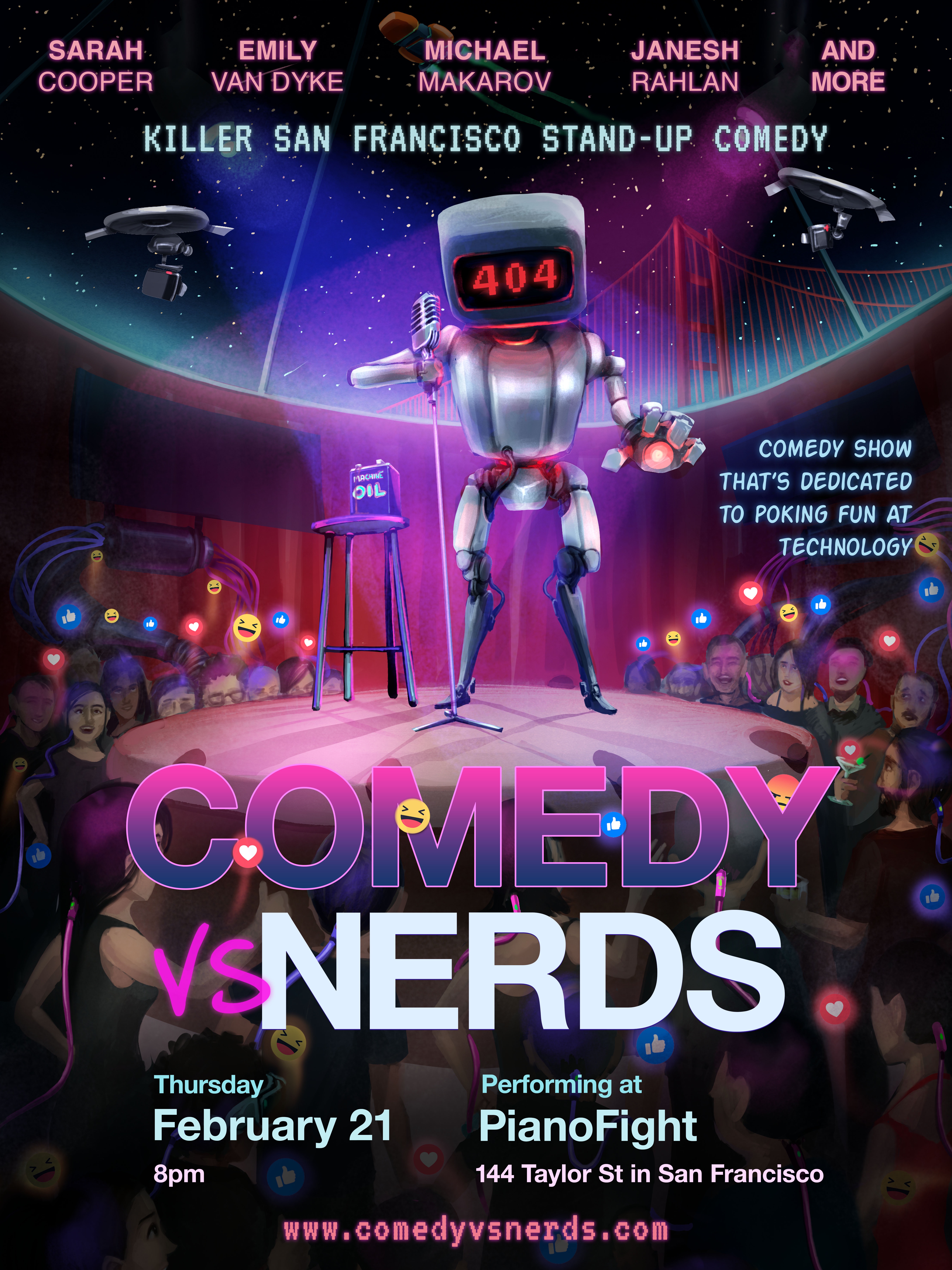 Comedy vs. Nerds poster